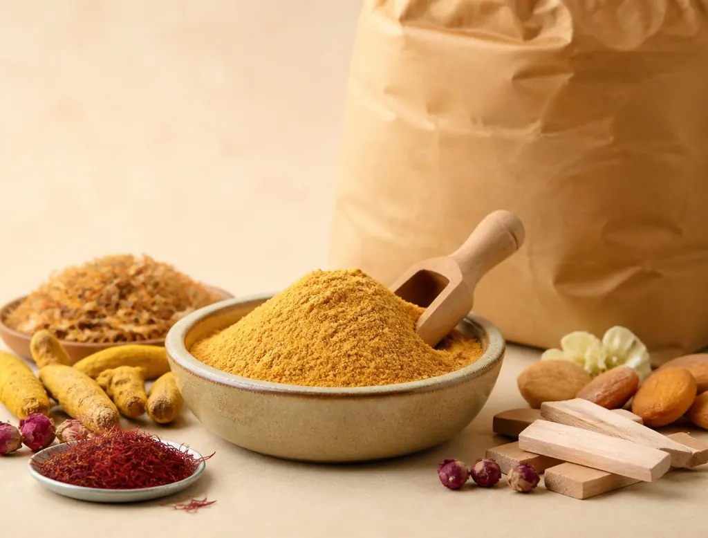 Bulk Kumkumadi Herbal Ubtan Powder — Bloom Theory wholesale supply